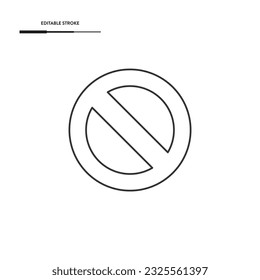 No Sign Icon Vector Design.