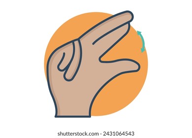 no sign language. negative No sign in with diverse hands, symbolizing disagreement. flat line icon style. element illustration