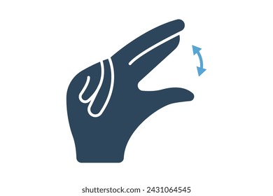 no sign language. negative No sign in with diverse hands, symbolizing disagreement. solid icon style. element illustration