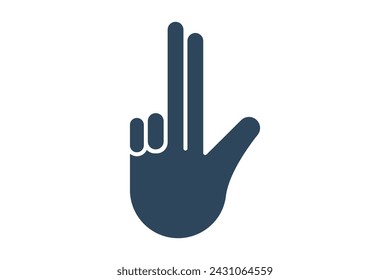 no sign language. negative No sign in with diverse hands, symbolizing disagreement. solid icon style. element illustration