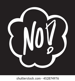 No sign in speech bubble