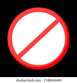 Keine Symbol-Stopp-Zeichen-Blindbilder