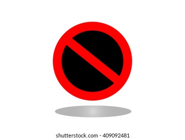No Sign. Vector