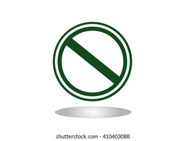 No Sign. Vector