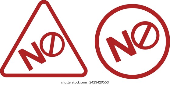 No sign vector eps 10