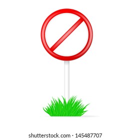 No Sign. Vector illustration