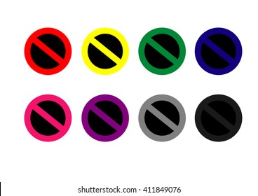 No Sign Vector Set Stock Vector (Royalty Free) 411849076 | Shutterstock