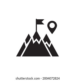 No Signal Area solid icon. Location and Navigation symbol eps 10 file