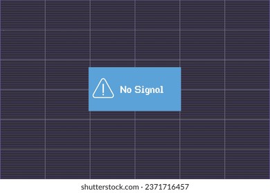 No signal, Glitch no signal on black backdrop, television broadcast glitch. Old video template. Pixel digital noise. Vector illustration. abstract technology background