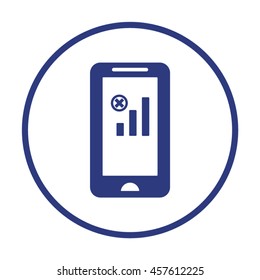 No signal  icon. Flat design.