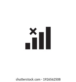 no signal icon symbol sign vector