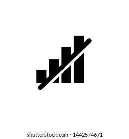 No signal icon symbol vector illustration