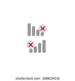 no signal icon vector file.