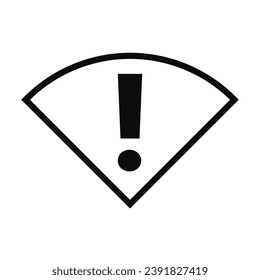 No signal internet connection - No wifi vector icon isolated