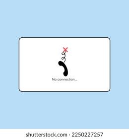 No signal or lost connection. Video call program window.