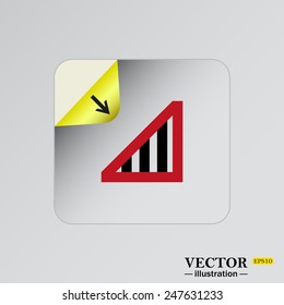 no signal, poor signal strength, signal strength indicator, sticker self-adhesive paper. Vector illustration EPS 10