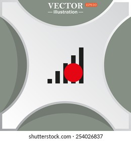 no signal, poor signal strength, signal strength indicator, vector illustration, EPS 10