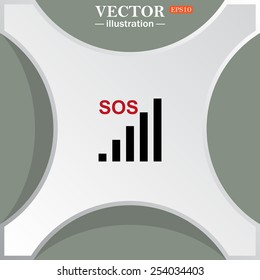 no signal, poor signal strength, signal strength indicator, vector illustration, EPS 10