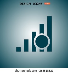 no signal, poor signal strength, signal strength indicator. icon. vector design