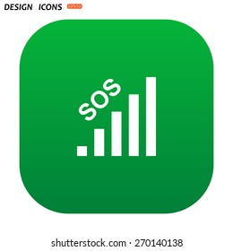 no signal, poor signal strength, signal strength indicator. icon. vector design