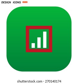 no signal, poor signal strength, signal strength indicator. icon. vector design