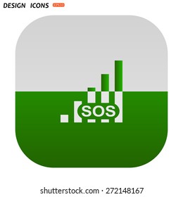 no signal, poor signal strength, signal strength indicator. icon. vector design