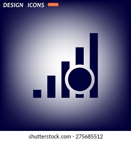 no signal, poor signal strength, signal strength indicator. icon. vector design
