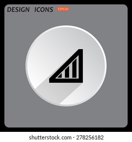 no signal, poor signal strength, signal strength indicator. icon. vector design