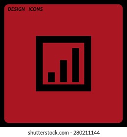 no signal, poor signal strength, signal strength indicator. icon. vector design. Flat design style 