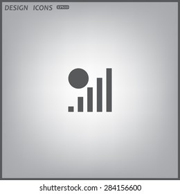 no signal, poor signal strength, signal strength indicator. icon. vector design