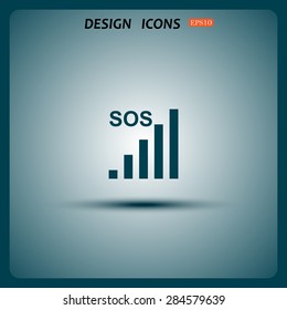 no signal, poor signal strength, signal strength indicator. icon. vector design