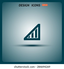 no signal, poor signal strength, signal strength indicator. icon. vector design