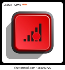 no signal, poor signal strength, signal strength indicator. icon. vector design