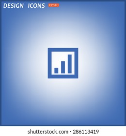 no signal, poor signal strength, signal strength indicator. icon. vector. Flat design style.