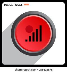 no signal, poor signal strength, signal strength indicator. icon. vector design