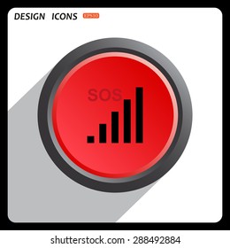 no signal, poor signal strength, signal strength indicator. icon. vector design