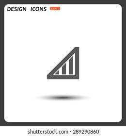 no signal, poor signal strength, signal strength indicator. icon. vector design