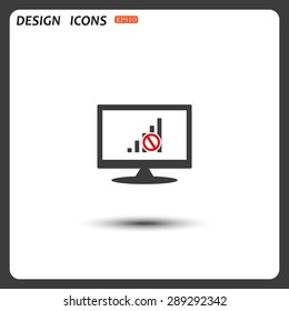 no signal, poor signal strength, signal strength indicator. icon. vector design