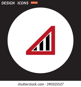 no signal, poor signal strength, signal strength indicator. icon. vector design
