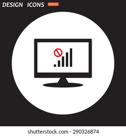 no signal, poor signal strength, signal strength indicator. icon. vector design