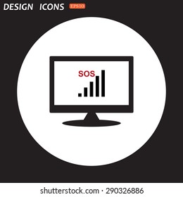 no signal, poor signal strength, signal strength indicator. icon. vector design