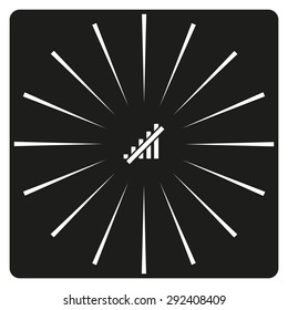 no signal, poor signal strength, signal strength indicator. icon. vector design