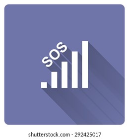 no signal, poor signal strength, signal strength indicator. icon. vector design