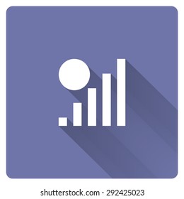 no signal, poor signal strength, signal strength indicator. icon. vector design
