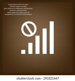 no signal, poor signal strength, signal strength indicator. icon. vector design