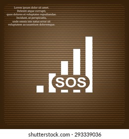 no signal, poor signal strength, signal strength indicator. icon. vector design