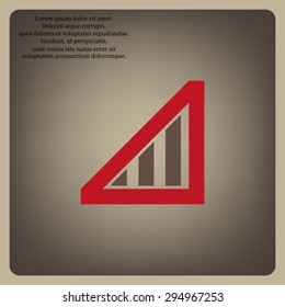 no signal, poor signal strength, signal strength indicator. icon. vector design