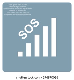 no signal, poor signal strength, signal strength indicator. icon. vector design