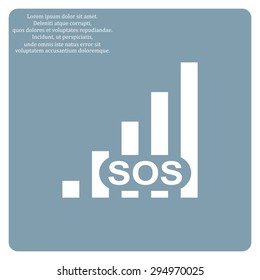 no signal, poor signal strength, signal strength indicator. icon. vector design