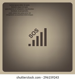 no signal, poor signal strength, signal strength indicator. icon. vector design